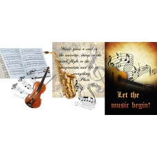 TRI-INSPIRAZION GREETING CARD Let the Music Begin